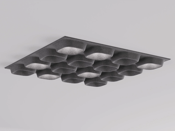 PYRYMYD DECO - Recycled material acoustic panel / lamp by Intra lighting - view 2